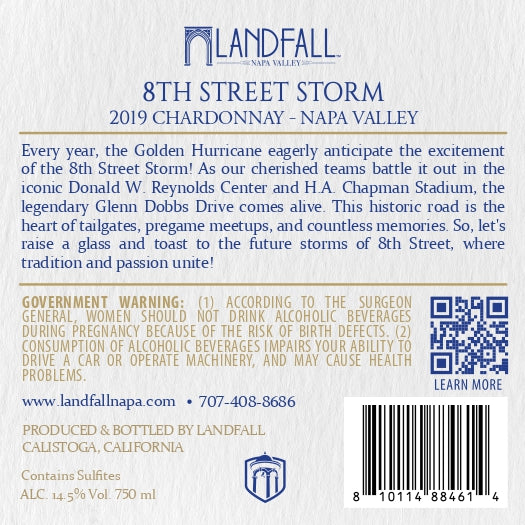 8th Street Storm - 2019 Chardonnay - Napa Valley