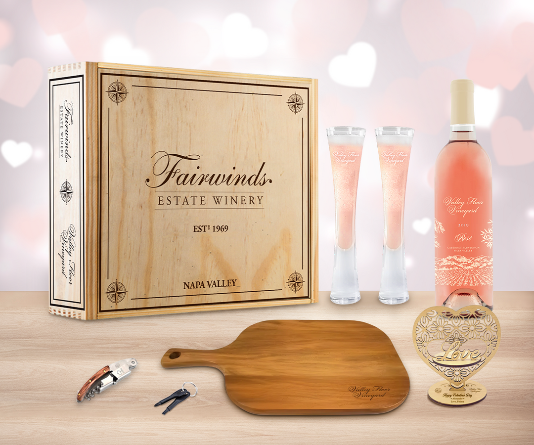 Valentine Rosé "Cheers" Gift Set