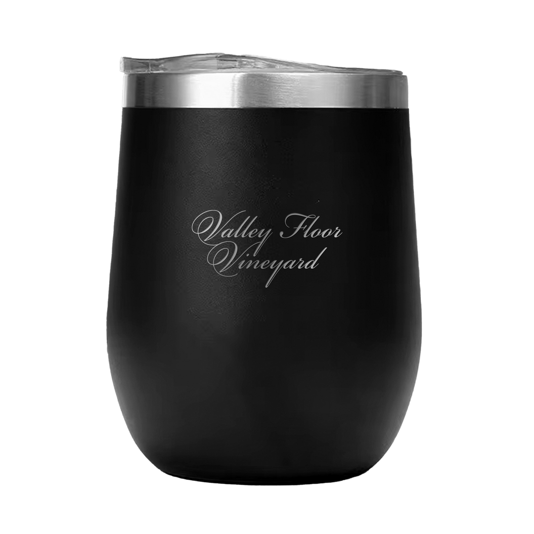 12oz Double Wall Stainless Steel Wine Tumbler with Lid