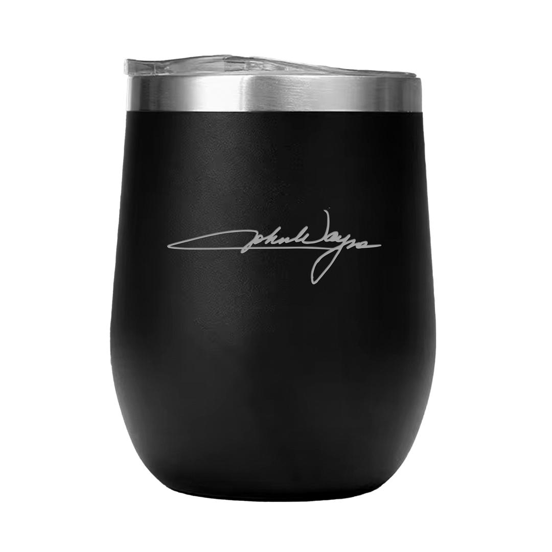 12oz Double Wall Stainless Steel Wine Tumbler with Lid