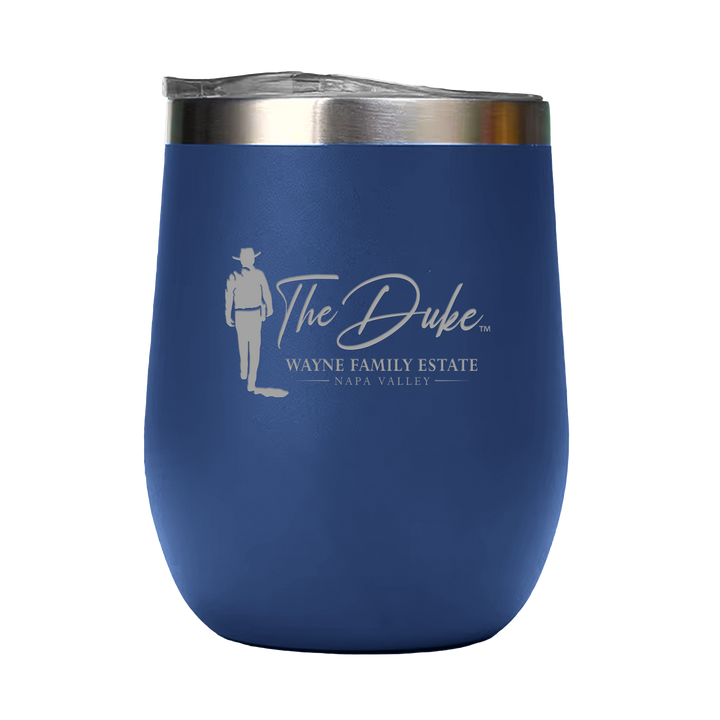 12oz Double Wall Stainless Steel Wine Tumbler with Lid