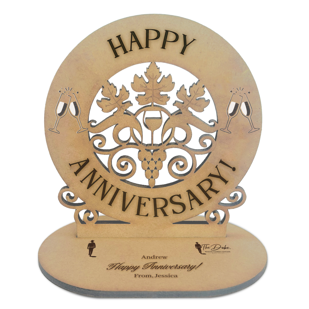 3D Wood Card - Anniversary