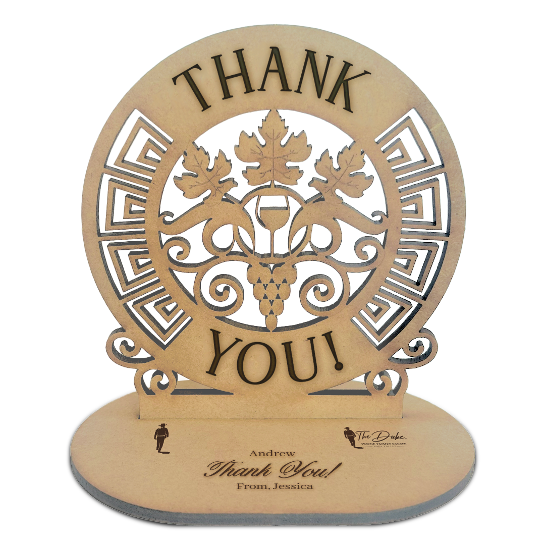 3D Wood Card - Client Appreciation