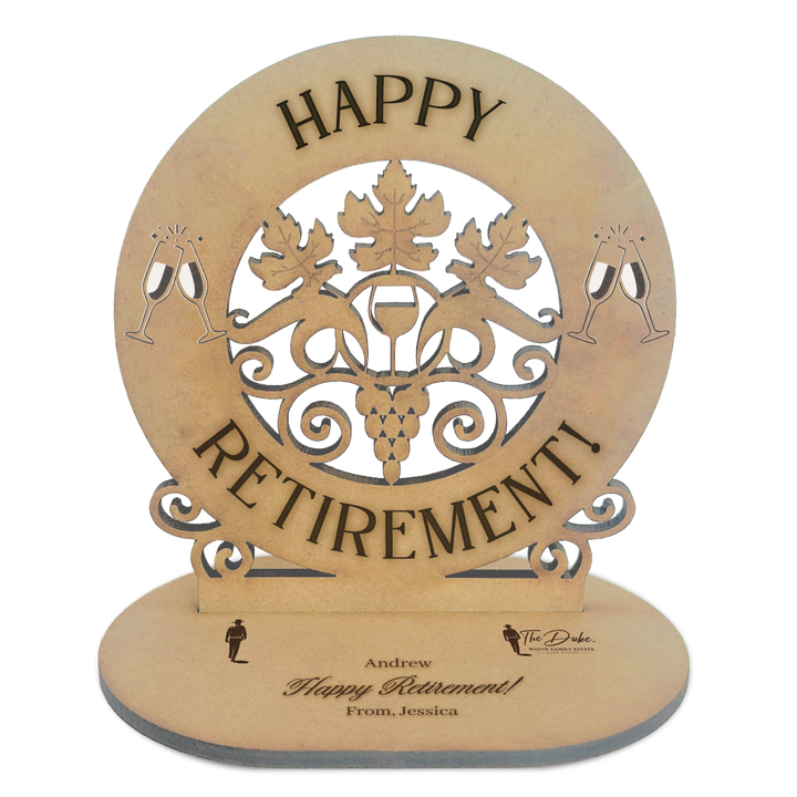 "Happy Retirement" Deluxe Red