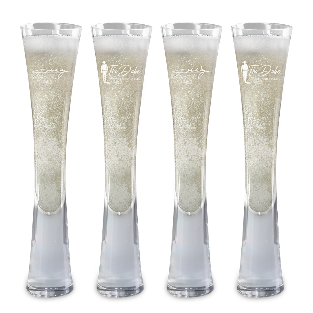Hand Blown Artisan Crafted Champagne Flute