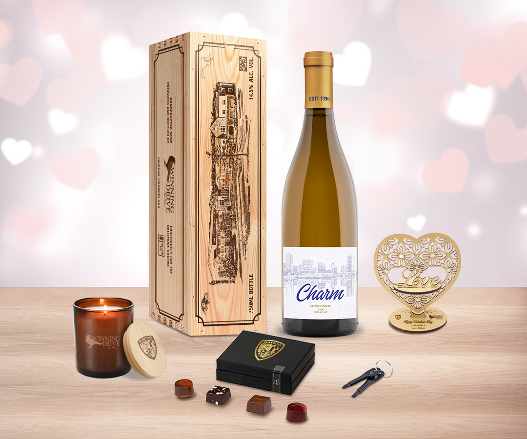 Valentine White Wine "Love" Gift Set