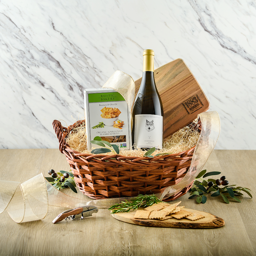 Signature White Gift Basket