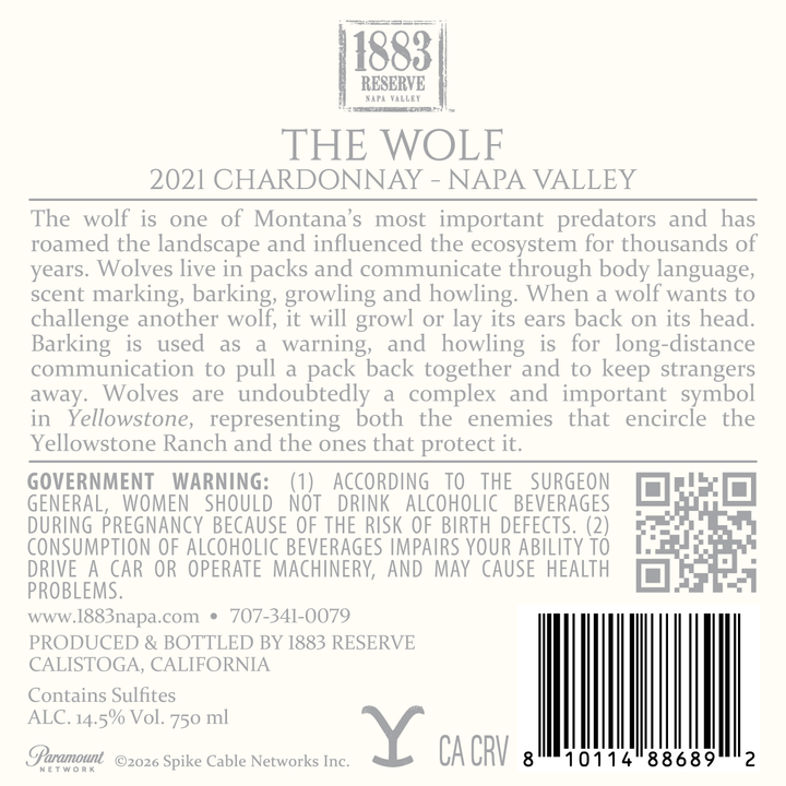 The Wolf - 2021 Chardonnay - Napa Valley