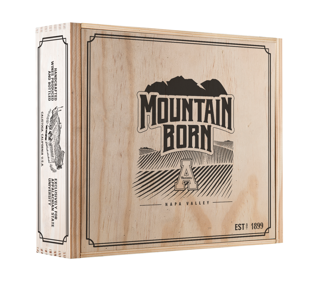 Mountain Born 3 Bottle Wood Crate