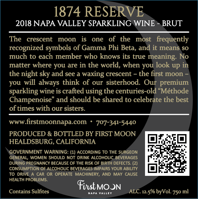 1874 Reserve - 2018 Sparkling Brut - Méthode Champenoise - Napa Valley