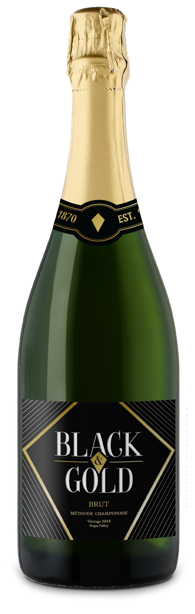 Black & Gold - 2018 Sparkling Brut - Méthode Champenoise - Napa Valley