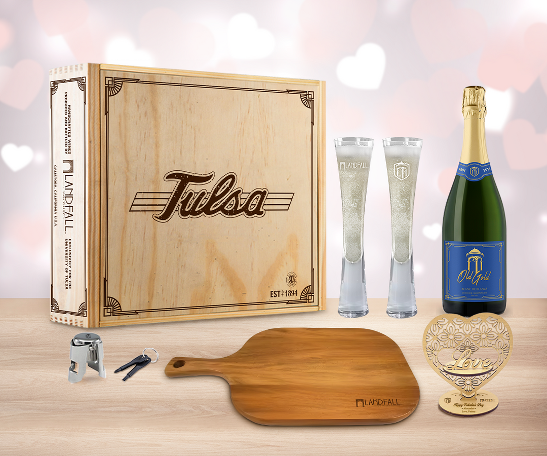 Valentine Sparkling Wine "Cheers" Gift Set