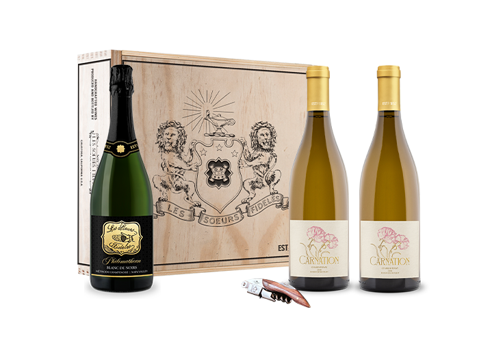 Carnation & Sparkling Gift Box Set