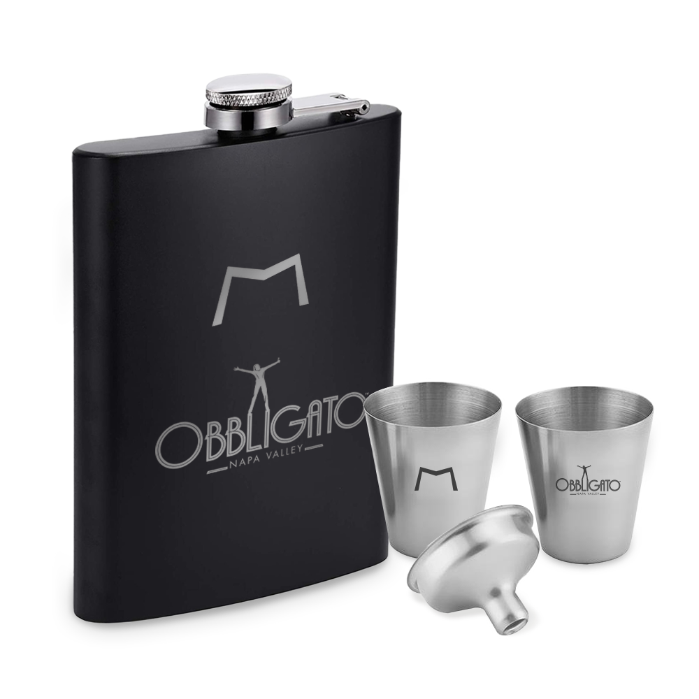 Black Flask Set