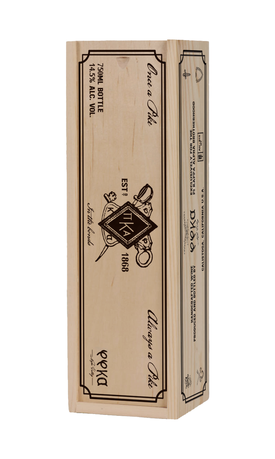 Phi Phi KA Single Wood Crate