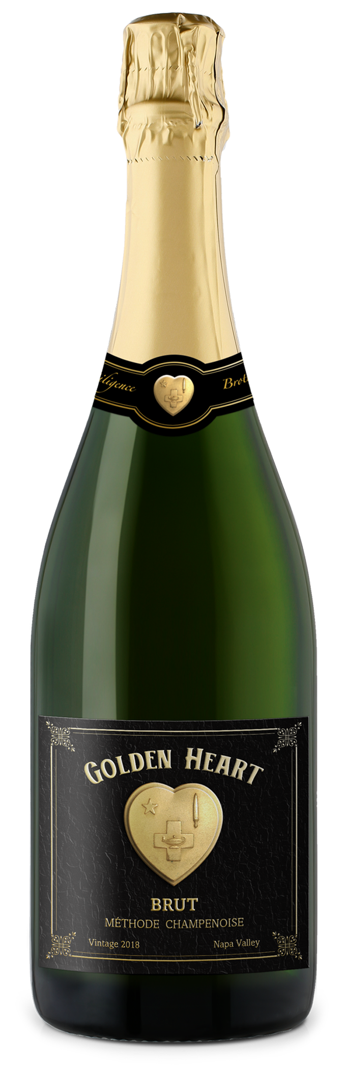 Golden Heart - 2018 Sparkling Brut -  Méthode Champenoise - Napa Valley