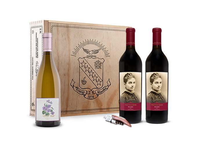 Mary Low Carver Red  & Chardonnay Gift Box Set