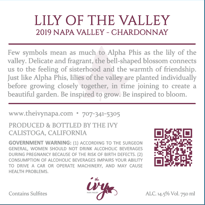 Lily of the Valley - 2019 Chardonnay - Napa Valley