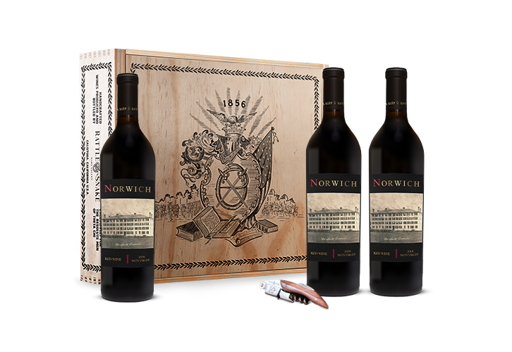 Norwich - Old South Barracks Red Wine Gift Box Set