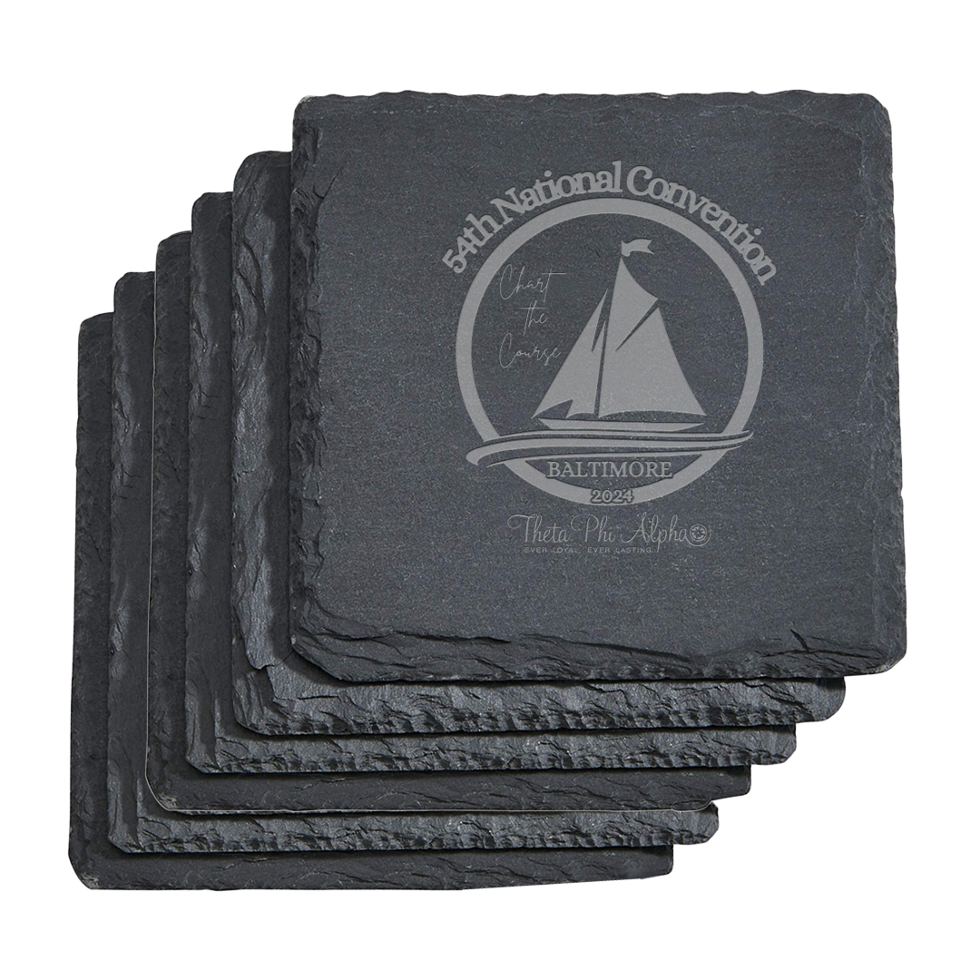 6 Slate Coasters